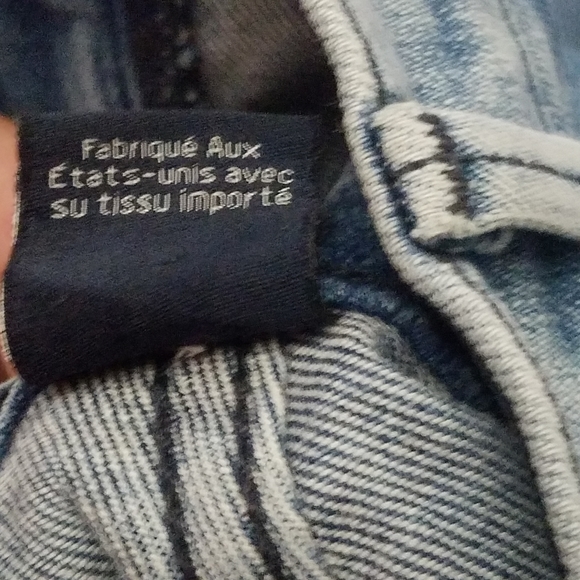 Vintage True Religion Jeans 33 Stovepipe Medium/Dark Wash Sand Blasted Raw Hem - Picture 6 of 14